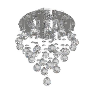 Imagem de Lustre De Cristal  23Cm  Lavabo Hall Entrada Sacada