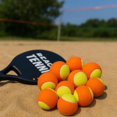 Imagem de Kit 10 Bolas Beach Tennis Profissional Tênis Praia Treino Jogo - Yeet