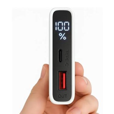 Imagem de Power Bank 10000 mAh, Carregador Portátil Turbo 22,5W, Display de Led Indicador de Bateria, Entrada USB e Tipo C, Tecnologia Power Delivery, Carregamento Super Rápido - Max-0561 (Preto ou Branco)