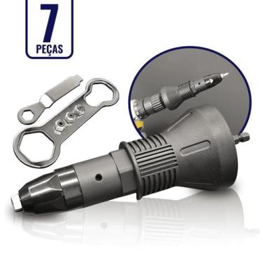 Imagem de Rebitadeira Adaptador Para Furadeira Parafusadeira Rebitador Leminos