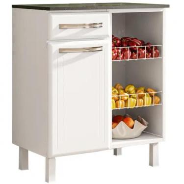 Imagem de Fruteira 820707 Com 1 Porta e 1 Gaveta Telasul, Branco