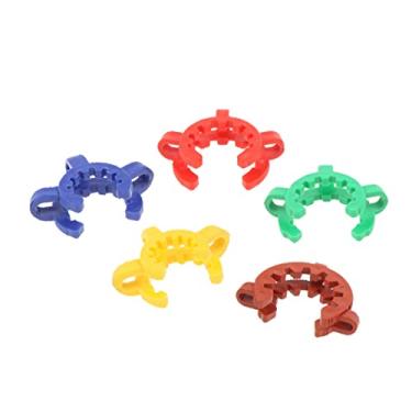 Imagem de Milageto 5 peças clipe de plástico para juntas NS clipes cônicos grampos de vidro 14 40 – aleatórios, 29 mm