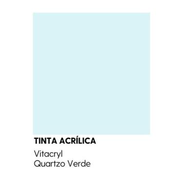 Imagem de Tinta Emborrachada Acetinada Verdes - Vitacryl, Quartzo Verde, 3,6 lts