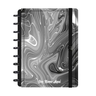Imagem de Caderno de Disco Inteligente Personalizado Iscool M Lírico Abstrato Abyssal Flow Preto