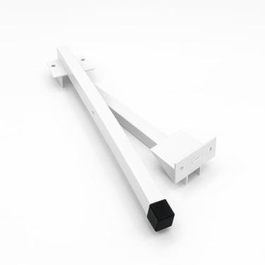 Imagem de Varal Alumínio Reforçado Retrátil De Parede Para Roupas Suporta Até 80kg(Alumínio Branco)