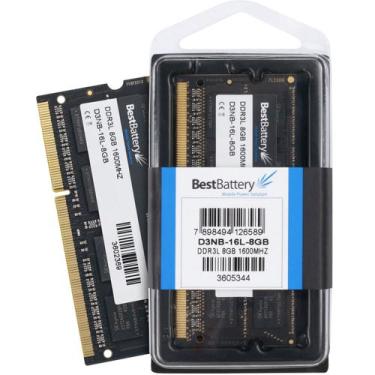 Imagem de Memoria Notebook 8GB DDR3L 1600 BestBattery 1.35 Low Voltage