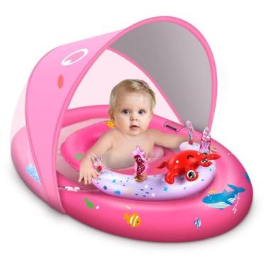 Imagem de Baby Pool Float LAYCOL com proteção solar UPF50+ de 3 a 36 meses