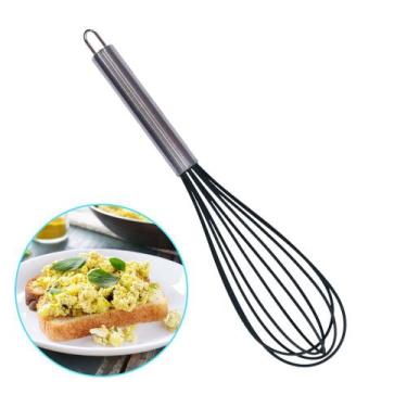 Imagem de Batedor De Ovos e Massas Fouet Manual Inox e Silicone 29,5cm - DAP, Pr
