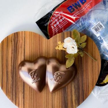 Imagem de Forma 3 Partes para Chocolate Coração Te Amo, Te Adoro Bwb-843