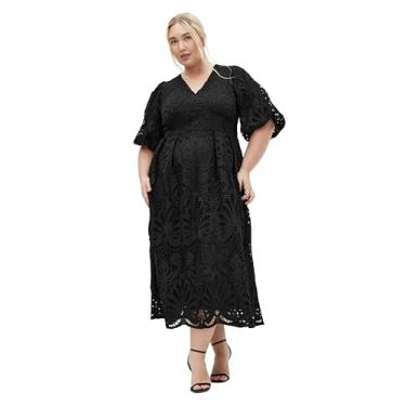 Imagem de City Chic Vestido feminino plus size - Kylee, Preto, 58