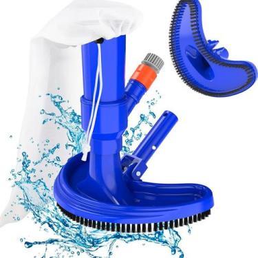 Imagem de Limpador De Piscina Aspirador Escova A Vácuo Elimina Sujeira - Olha Es