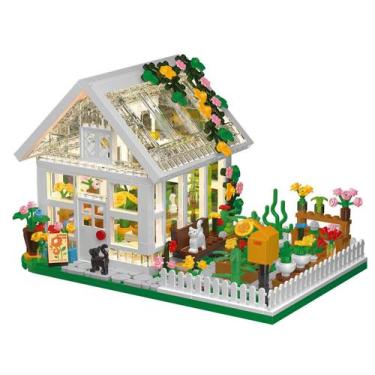 Imagem de Mini conjunto Flower House Building com LED, brinquedo City Street Vie