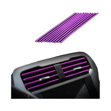 Imagem de Acabamentos Cromados Em Forma De U Para Saída De Ar Condicionado De Ca