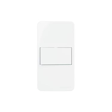 Imagem de Placa Para Condulete Caixa 3-4" Com Interruptor Simples Margirius Sleek 10a Branca Branco