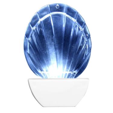 Imagem de Abajour Luz Noturna Led Concha 220 Volts Branco - 8665 - BRASFORT