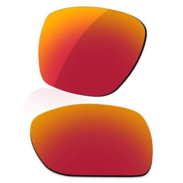 Imagem de LenzReborn Lente polarizada de substituição para óculos de sol Oakley Catalyst OO9272 - Vermelho fogo - polarizado espelhado