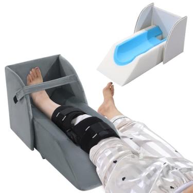 Imagem de ROYALAY Protetores de calcanhar para feridas de cama, protetores de pé de espuma para pés, travesseiro de elevação do pé para suprimentos de recuperação de cirurgia, travesseiro de tornozelo para