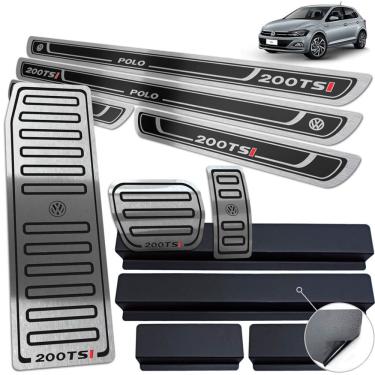 Imagem de Soleira Descanso Pedaleira Polo 200 Tsi 2018/2020 Preto AR
