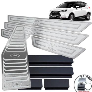 Imagem de Descanso + Soleira Aço Inox Jac T50 Prata Alto Relevo