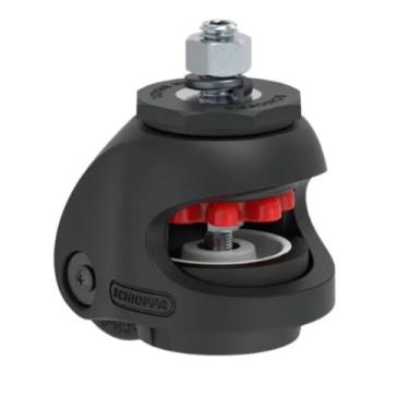 Imagem de Rodízios de elevação com pé nivelador com espiga 275 kg