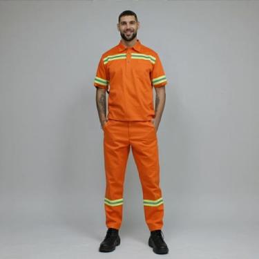 Imagem de Uniforme Profissional de Segurança - Faixas Refletivas - Conjunto Calç