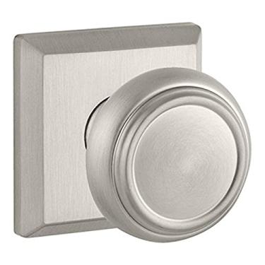 Imagem de Baldwin Reserve ENTRATSR150 Entry Traditional Knob and Traditional Square Rose Satin Nickel Finish