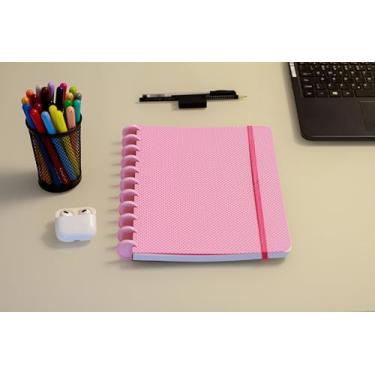 Imagem de Confetti Caderno Smart Universitário 80 Fls Dots Rosa C/Impressão Rosa