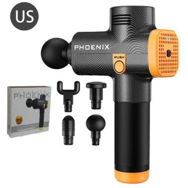 Imagem de Phoenix-A2 Músculo Fáscia Pistola de Massagem + Massagem Quatro Cabeça