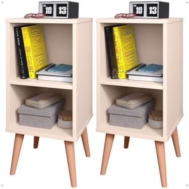 Imagem de Kit 2 quarto mesinha de cabeceira quadro de cama de charme vintage mesa pequena(KIT CHARME OFF WHITE TOTAL)