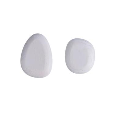 Imagem de mutoogo Conjunto de 2 peças de gancho para casaco de madeira maciça de freixo - gancho branco montado na parede cabideiro, cabideiro, porta de parede, gancho de toalha de entrada