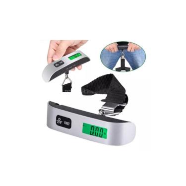Imagem de Balança de bagagem digital com display LCD portátil de 50 kg/110 libras