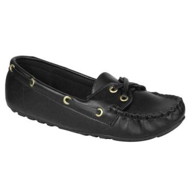Imagem de Mocassim Vizzano Sapato Feminino Dockside Retrô 1187.374, Preto, 38