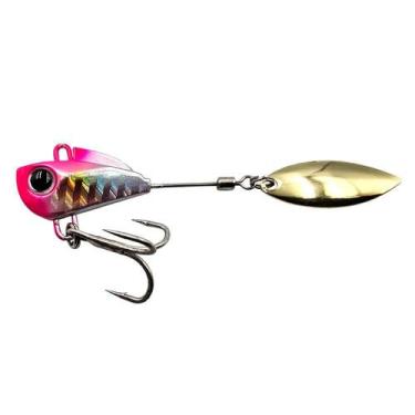 Imagem de Isca Artificial Little Spin Colher Folha 3cm 16g Rosa Holográfico - Ya