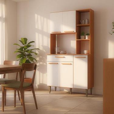 Imagem de Armário de Cozinha 5 Portas 1 Gaveta Carol - Batrol Móveis