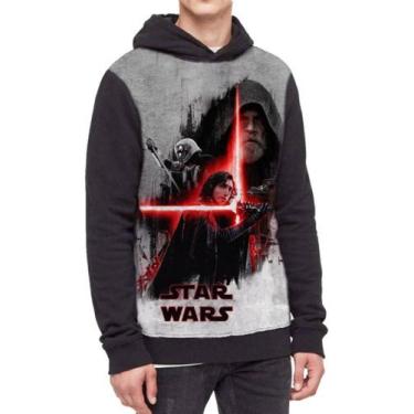 Imagem de Moletom Com Capuz Star Wars Ref:444 - smoke, Preto, GG