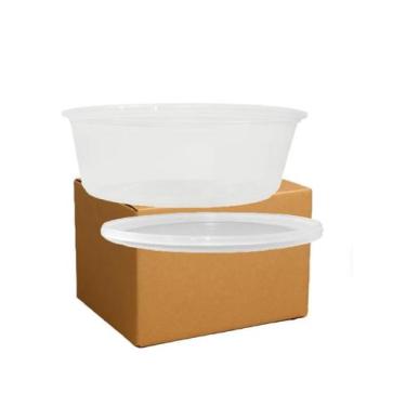 Imagem de Pote Marmita Sopas Doces Bolos Freezer Microondas 400ml Tampa Lacre 20