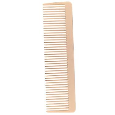 Imagem de Pente de cabelo masculino desembaraçador de dentes largos pente de barbeiro para cabelos cacheados ferramenta de estilo de cabelo de metal para uso seco e molhado