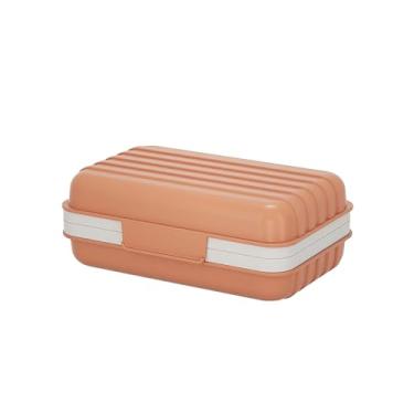 Imagem de Saboneteira de viagem com tampa - Saboneteira de plástico autodrenante para chuveiro e banheiro