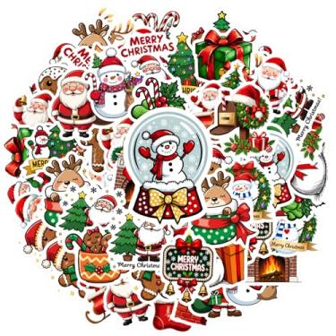 Imagem de 35 peças, presentes de Papai Noel, Natal, inverno, papel de gengibre, papelaria, adesivos, brinquedo, árvore, para guitarra, laptop, capacete, skate, guitarra, faça você mesmo, skate, laptop, bagagem