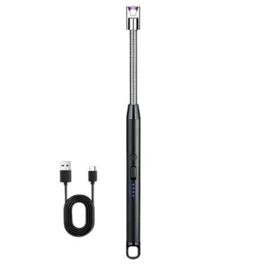 Imagem de Isqueiro Acendedor Elétrico Recarregável USB – Sem Chama, à Prova de Vento e Ideal para Fogão, Churrascos e Velas Cores Sortidas