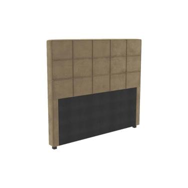 Imagem de Cabeceira Cama Box Estofada Casal Cab009 Suede Bege - Kappesberg