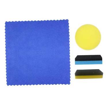 Imagem de QccHieUs Esponja de limpeza de carro, esponja absorvente para lavar louça, materiais de limpeza, cera polidora, almofada de espuma