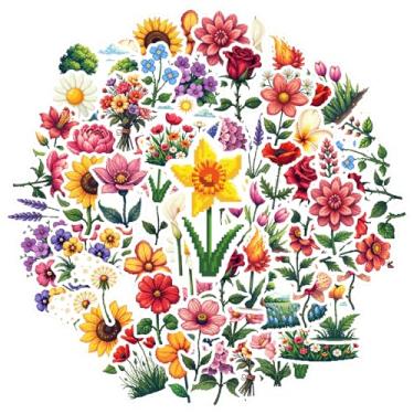 Imagem de Adesivos botânicos com 35 peças, flores, natureza, jardim, jardim, botânico, brinquedo, para notebook, bagagem, celular, guitarra, faça você mesmo, bicicleta, skate, laptop, bagagem, decoração