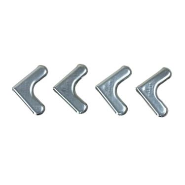 Imagem de Kit Ponteiras Cromadas de Aço Inoxidável para Tapetes e Passadeiras, 3,5 x 3,5 x 2cm, Acabamento Brilhante, Proteção contra Desgaste, Múltiplas Opções de 4 a 16 Peças (4)