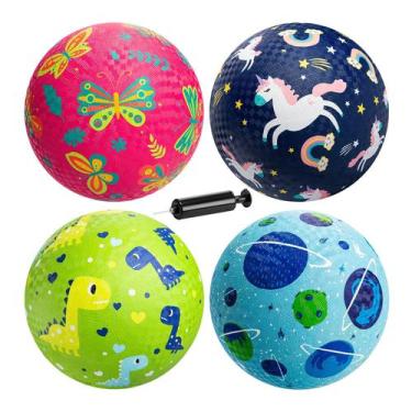 Imagem de Conjunto de bolas de playground ZOOJOY de borracha de 6 polegadas para