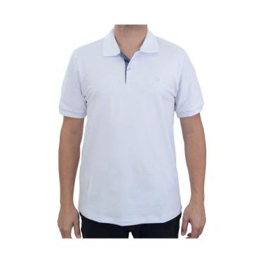 Imagem de Camisa Polo Masculina Ogochi MC Essencial Slim Branca - 0070, Branco, 