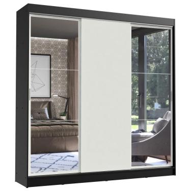 Imagem de Guarda Roupa Casal 3 Portas Correr e espelho Istambul Madesa