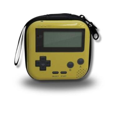 Imagem de Estojo Metálico Portátil para Fones de Ouvido com Zíper e Alça – Design Gamer Retrô