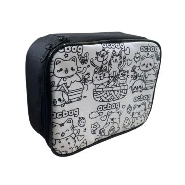 Imagem de Estojo Grande Box Desenho Gatinhos Bobbie Goods 36 Lápis Material Escolar Volta as Aulas Marcadores