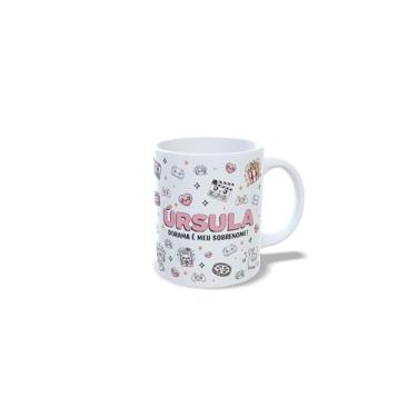 Imagem de Caneca de Cerâmica Personalizada Amanda, Tema Dorama, Branca com Ilustração Kawaii, 325ml (u)